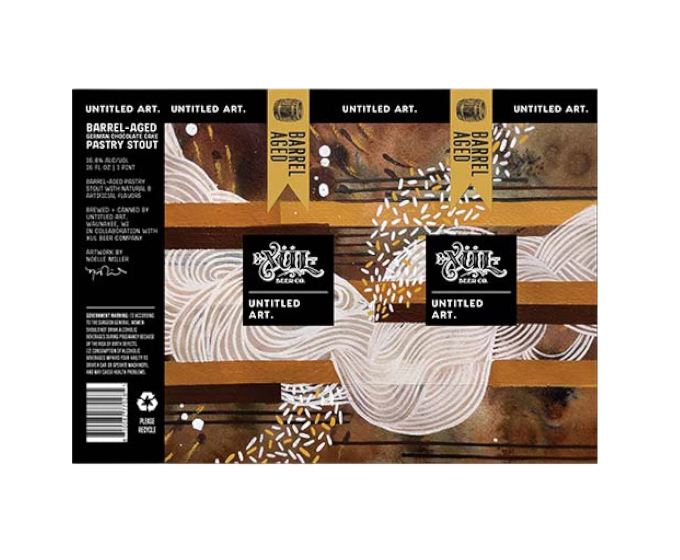 Untitled Art German Chocolate Cake Pastry Stout 16oz 2-Pack Can (Scan Correct Item)