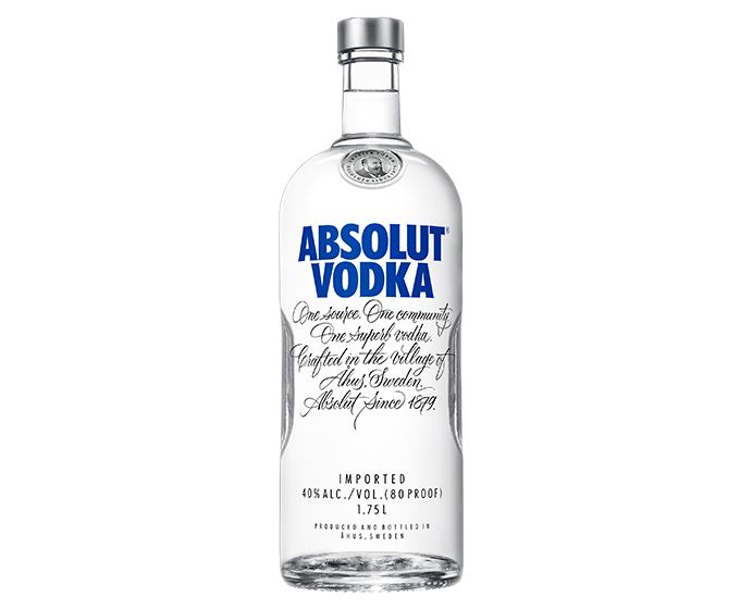 Absolut 1.75L ($2, 30ml Pour)