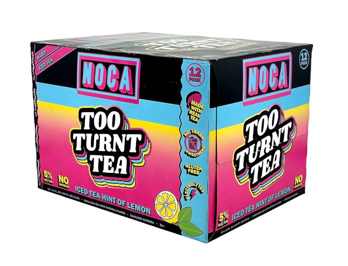 Noca Too Turnt Tea Iced Tea Hint of Lemon 12oz 12-Pack Can