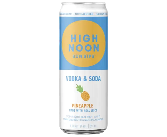 High Noon Vodka & Soda Pineapple 12oz Single Can