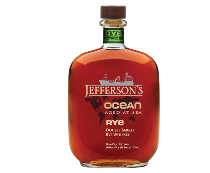 Jeffersons Ocean Aged At Sea Double Barrel Rye 750ml ($5 ,30ml Pour)
