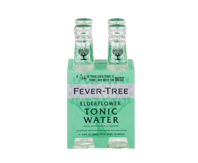 Fever Tree Elderflower Tonic Water 6.8oz 4-Pack