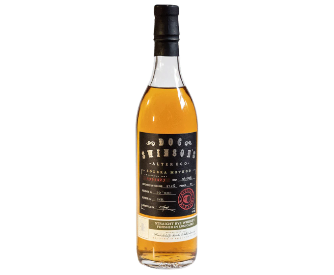 Doc Swinsons Alter Ego Solera Method Straight Rye 750ml ($3, Pour 30ml)