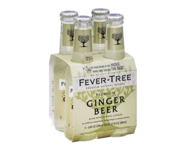 Fever Tree Ginger Beer 6.8oz 4-Pack Bottle