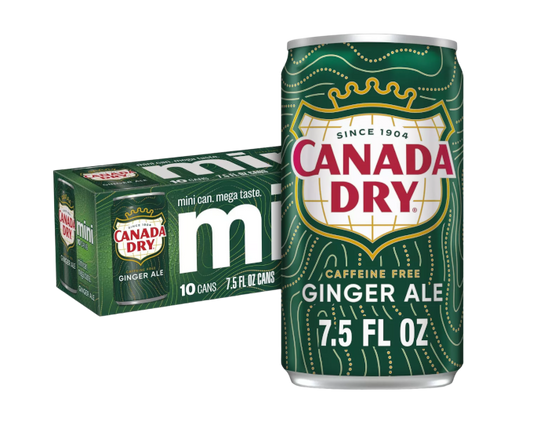 Canada Dry Ginger Ale 7.5oz 10-Pack Can