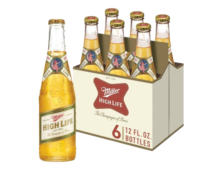 Miller High Life 12oz 6-Pack Bottle