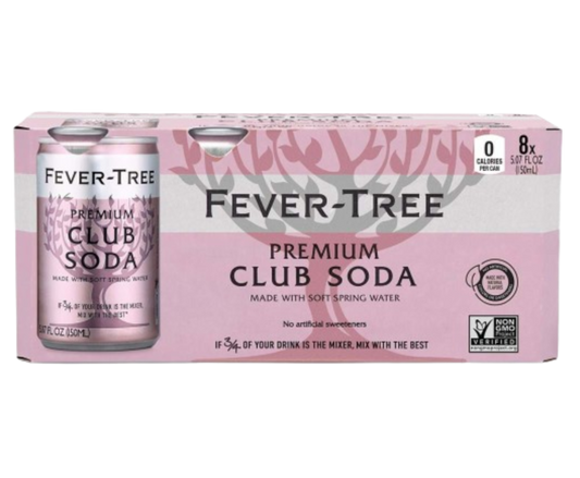 Fever Tree Club Soda 5oz 8-Pack Can