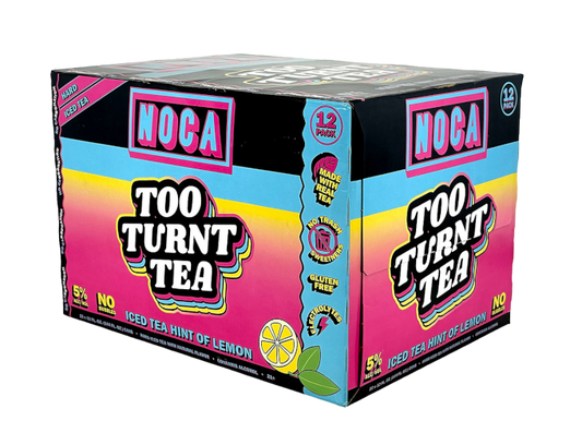 Noca Too Turnt Tea Iced Tea Hint of Lemon 12oz 12-Pack Can