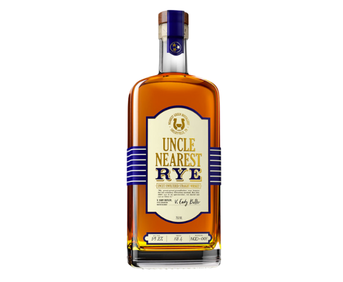 Uncle Nearest Straight Rye 750ml