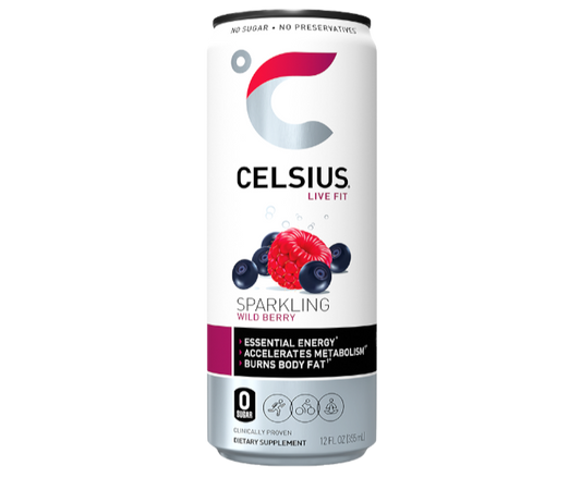 Celsius Sparkling Wild Berry 12oz Single Can