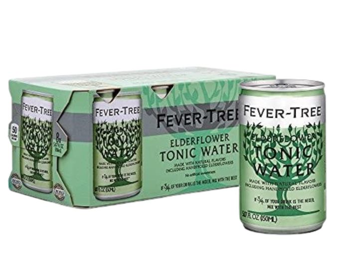 Fever Tree Elderflower Tonic Water 5oz 8-Pack Can