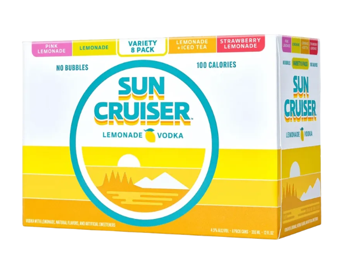 Sun Cruiser Lemonade Vodka Variety Pack 12oz 8-Pack Can