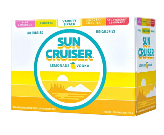 Sun Cruiser Lemonade Vodka Variety Pack 12oz 8-Pack Can