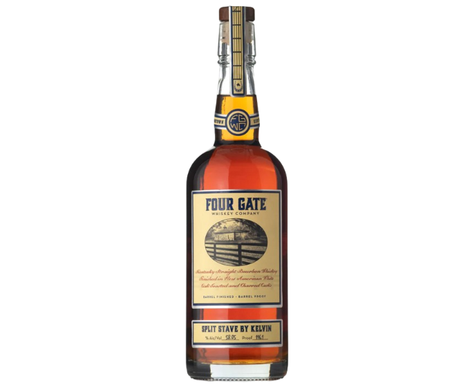 Four Gate Split Stave by Kelvin Straight Bourbon 750ml