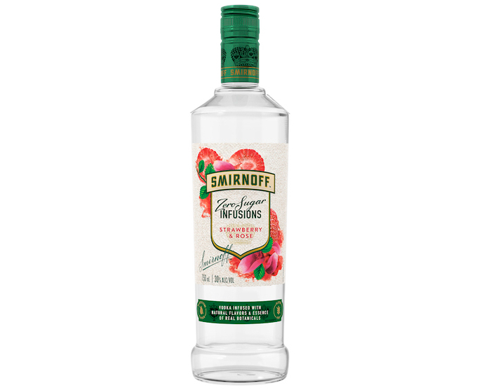 Smirnoff Zero Sugar Strawberry Rose 750ml