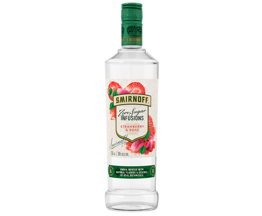 Smirnoff Zero Sugar Strawberry Rose 750ml